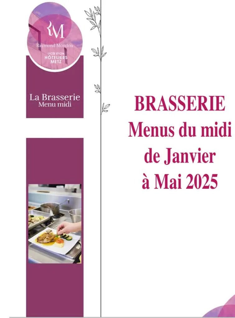 Brasserie midi Janv Mai 2025